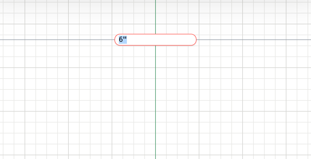 The earlier dimension editor opens a wide field with a coral border and hides the dimension options.